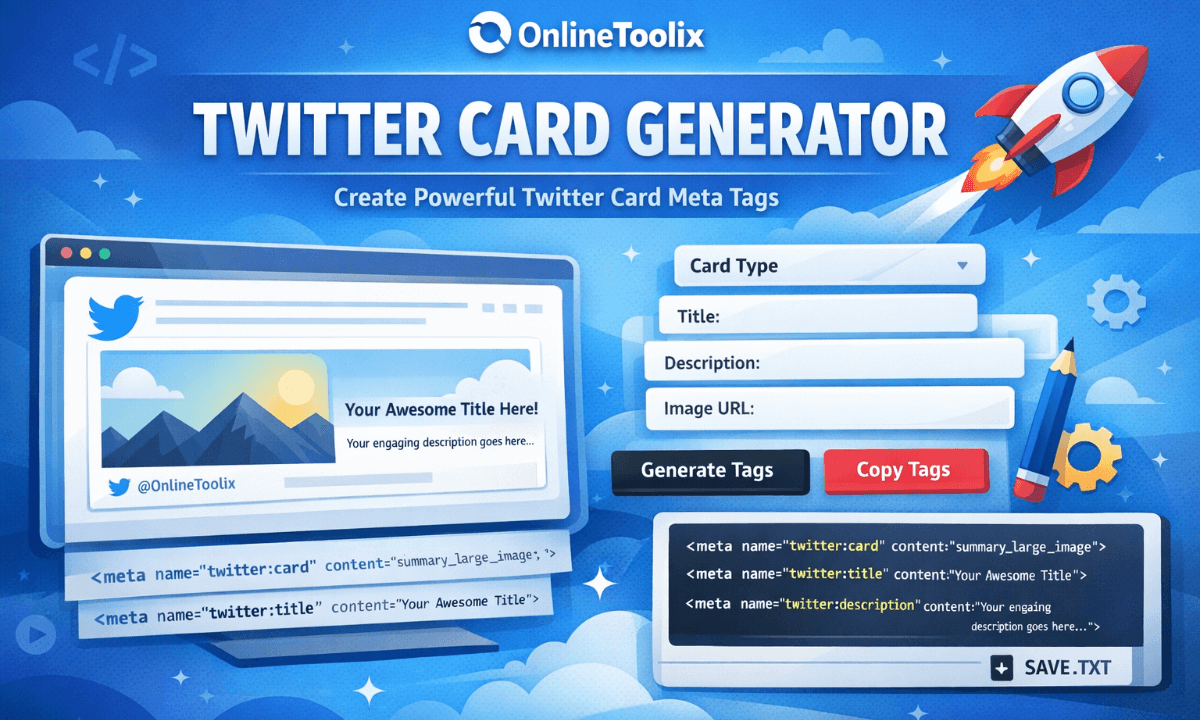 Small Twitter:card Twitter Card Generator – Free Online Twitter Meta Tag Tool