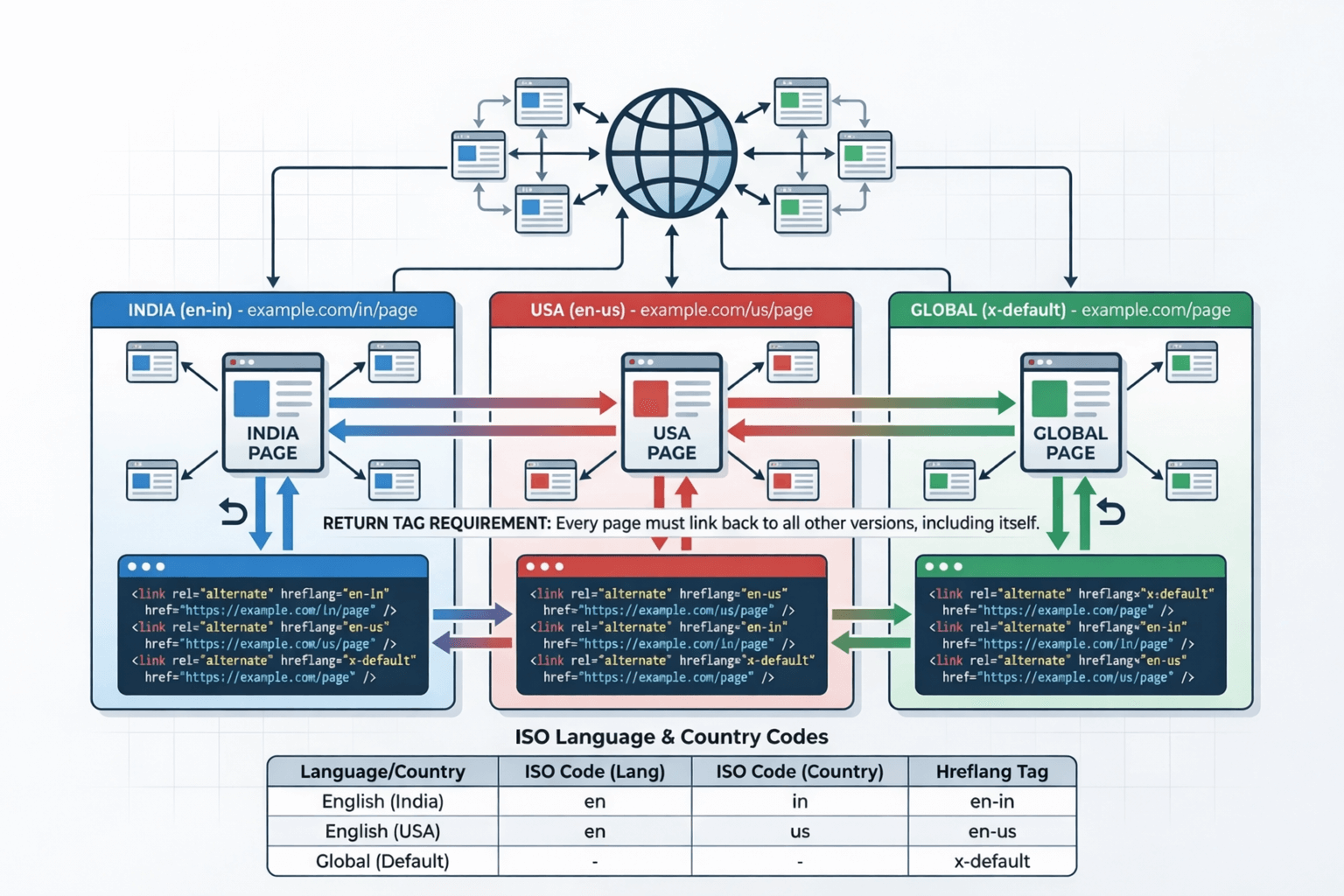 Hreflang tag SEO international website