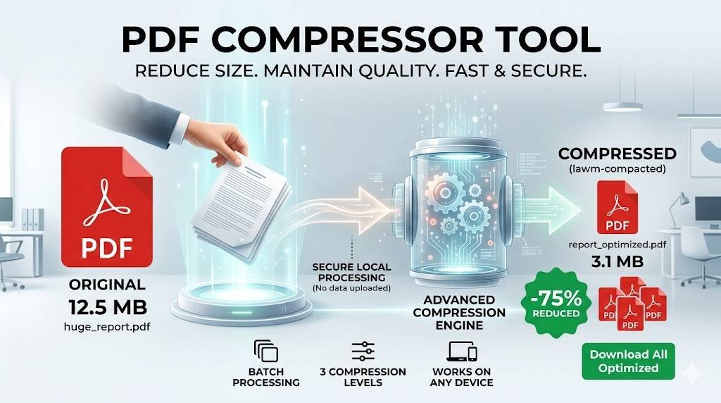 PDF Compressor Tool for Fast, Secure File Compression