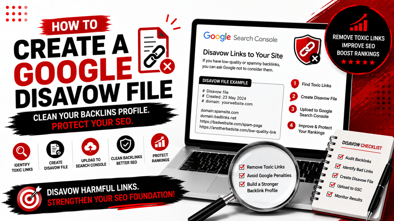 How to Create a Google Disavow File