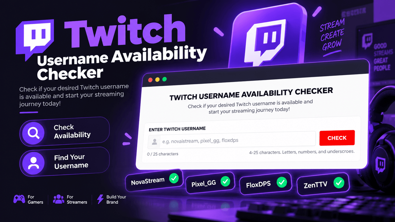 Twitch Username Availability Checker