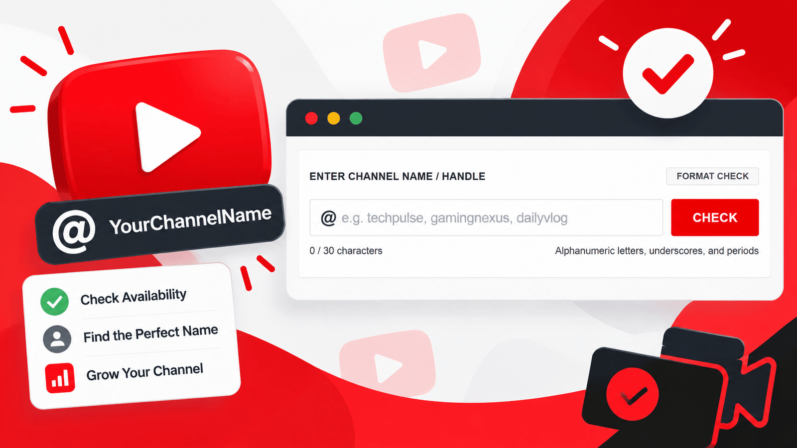 YouTube Channel Name Availability Checker