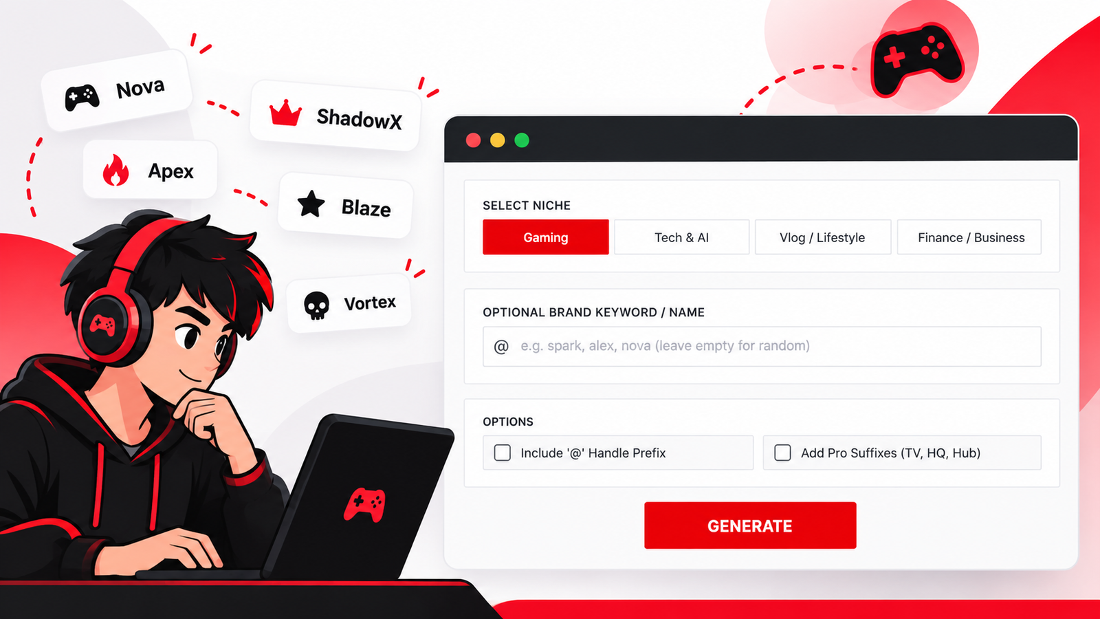 YouTube Username Generator