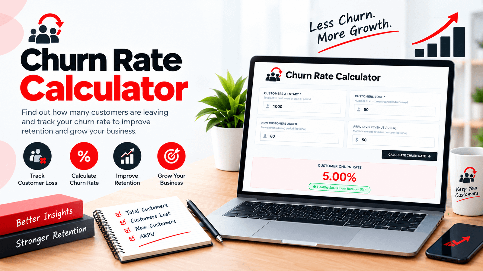 Churn Rate Calculator