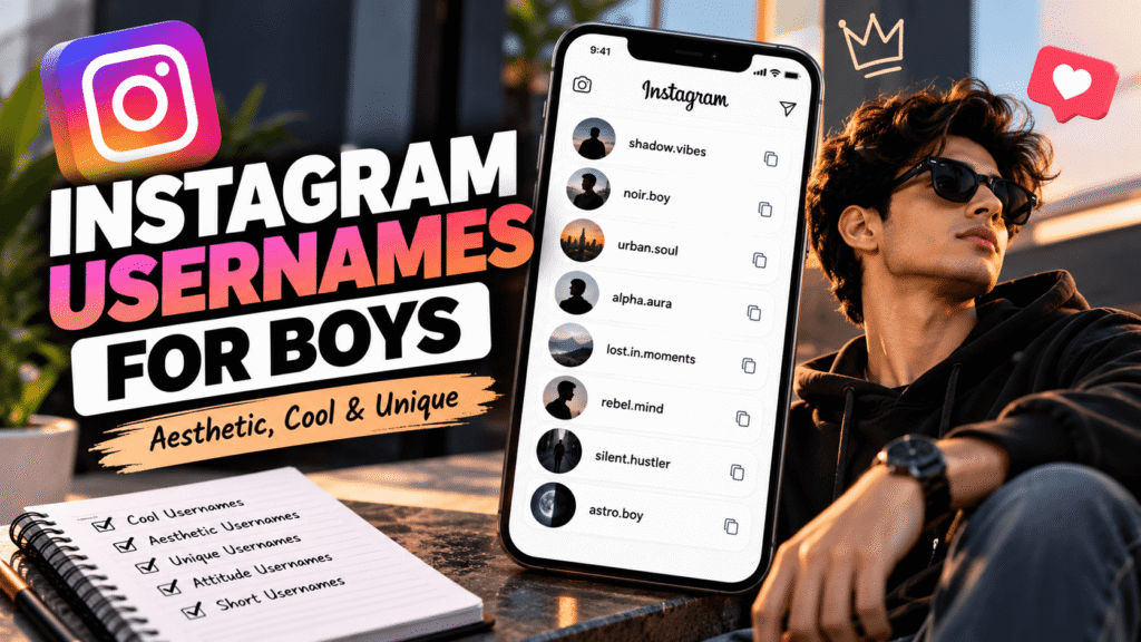 Instagram Usernames for Boys