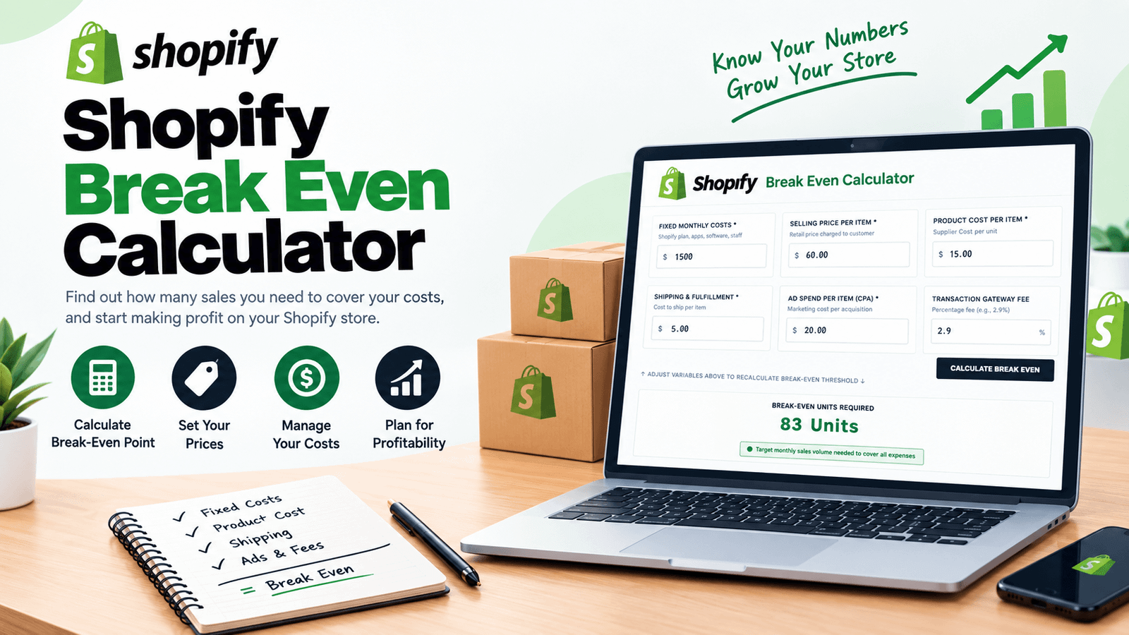 Shopify Break Even Calculator